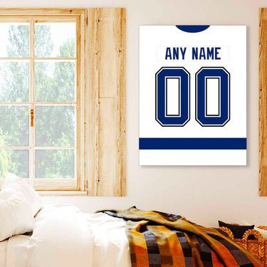 Tampa Bay Jersey Custom Canvas Print Wall Art for Boy Girl Men Women Hockey Personalized Canvas Art